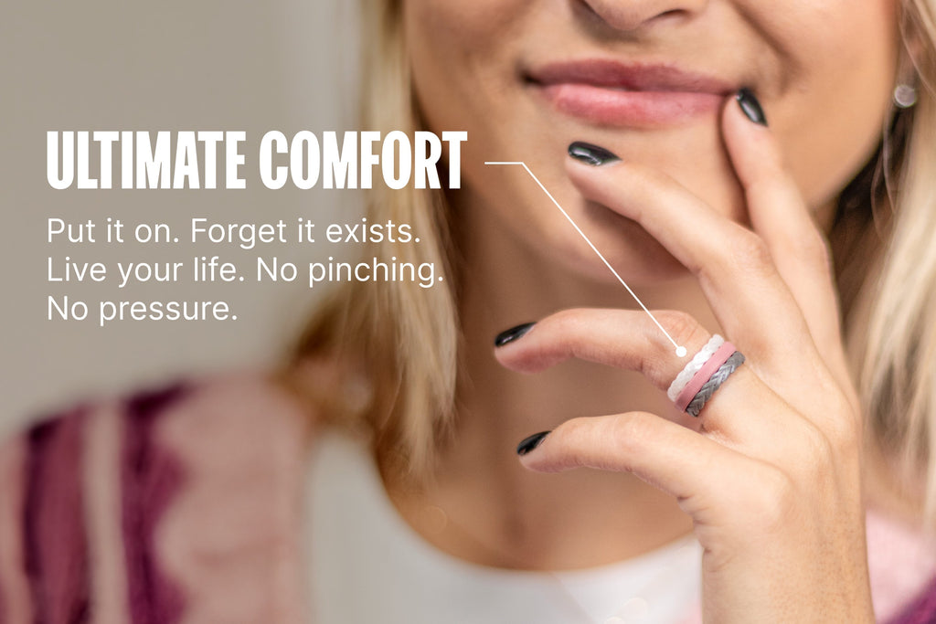 Mossy Oak Country Roots - Hot Pink Camo Thin Ring
